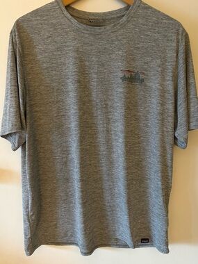 Patagonia Capilene Cool Daily Shirt Mens L Gray Heathered Graphic T-Shirt